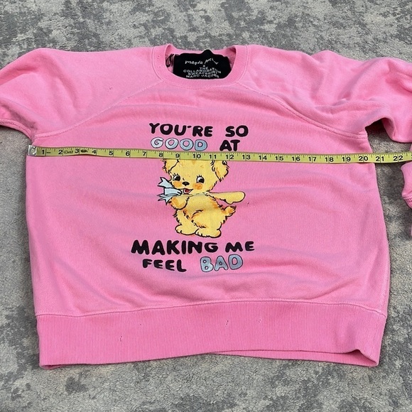 Marc Jacobs X Magda Archer Pink Sweatshirt You’re So Good At Making Me Feel Bad - Picture 8 of 14